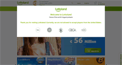 Desktop Screenshot of lottoland.com